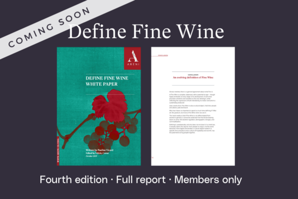 Cover and extract from Define Fine Wine report report