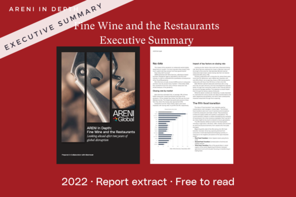 Cover and extract from fine wine and the restaurants report